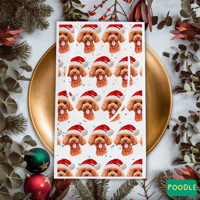 Poodle Hund züchten Weihnachtsstars Kleine Geschenktüte (Von Creator hochgeladen)