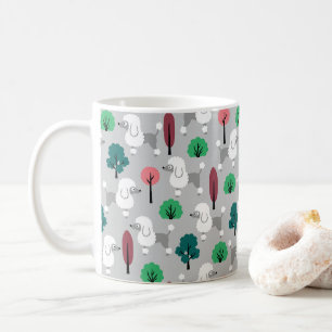 Poodle im Park Kaffeetasse