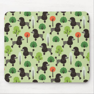 Poodle im Park Mousepad