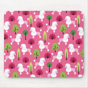 Poodle im Park Mousepad