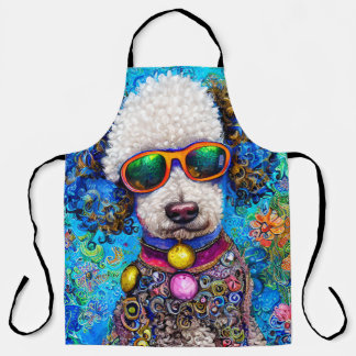 Poodle im Stil Schürze
