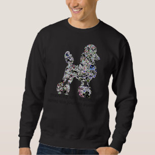 Poodle in Chrysanthema Sweatshirt