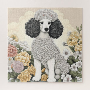 Poodle in Whimsikalen Blume