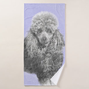 Poodle (Jouet, Miniature) Peinture Chien Art origi