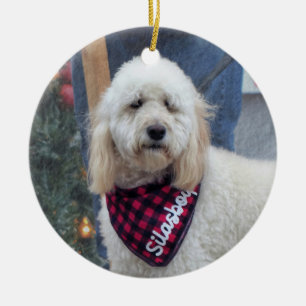 Poodle Keramik Ornament