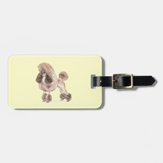 Poodle — Koat anzeigen Gepäckanhänger (Vorderseite horizontal)