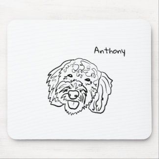 Poodle-Liebe - Anpassbare Maus Mousepad