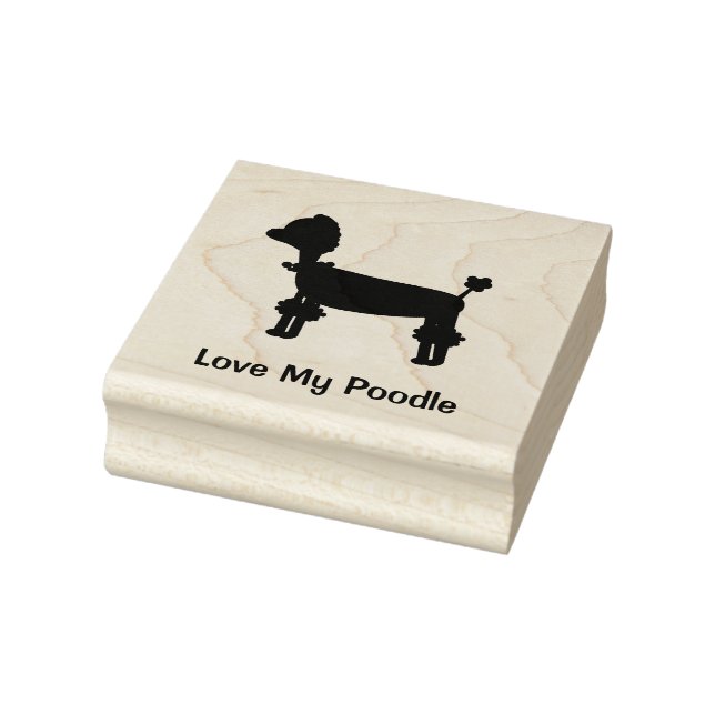 Poodle Liebe Gummistempel (Stempel)