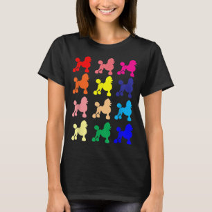 Poodle liebt Hund Pop Kunstgeschenk t T-Shirt