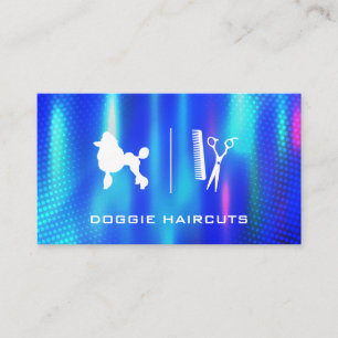Poodle-Logo Unternehmenskarte wachsen Visitenkarte