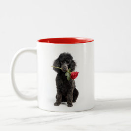 Poodle Love Zweifarbige Tasse