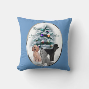 Poodle Lovers Weihnachten Kissen