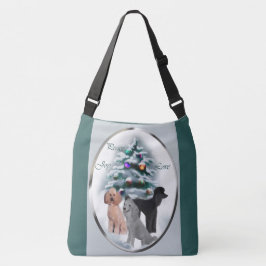 Poodle Lovers Weihnachten Tragetaschen Mit Langen Trägern