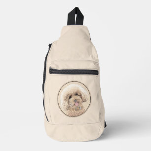 Poodle Malerei Spielzeug Apricot Creme Original Hu Crossbody Bag