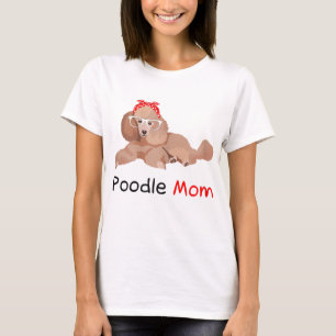 Poodle Mama Dog Bandana Pet Lover Geschenk Frauen T-Shirt
