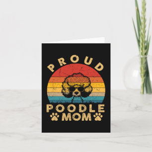 Poodle Mama gibt mir Liebe meine Hunde Mama Mama M Karte