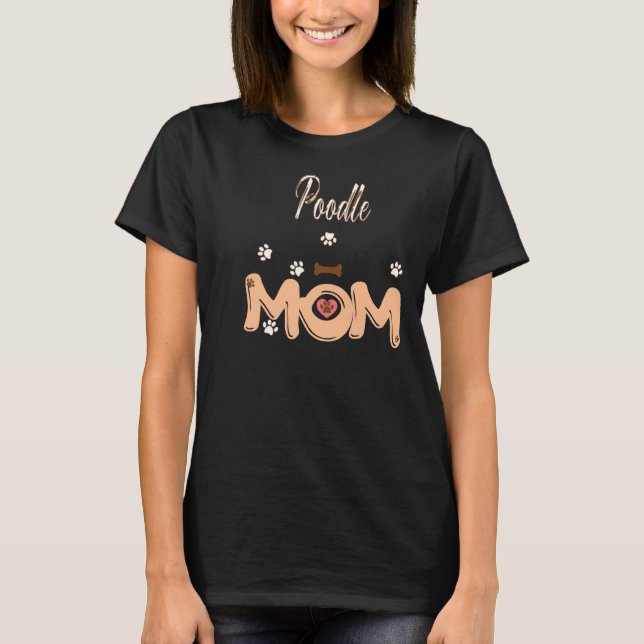 Poodle-Mama T-Shirt (Vorderseite)