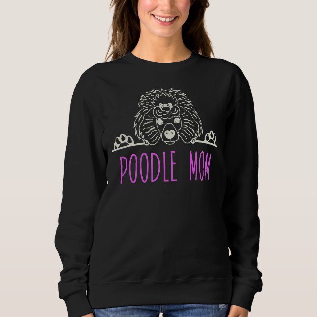 Poodle Mama T- Sweatshirt (Vorderseite)