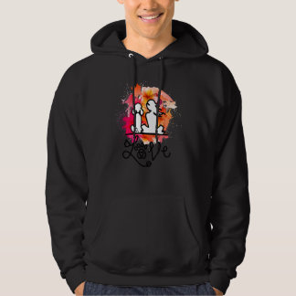 Poodle Mama und Poodle Liebhaber farbenfroh Hoodie