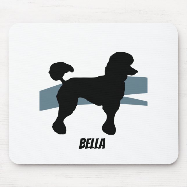 Poodle Maus Pad Mousepad (Vorne)