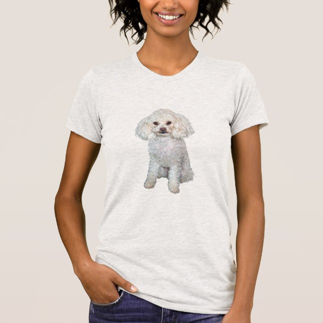 Poodle - Min oder Spielzeug - weiß #2 T-Shirt (Vorderseite)