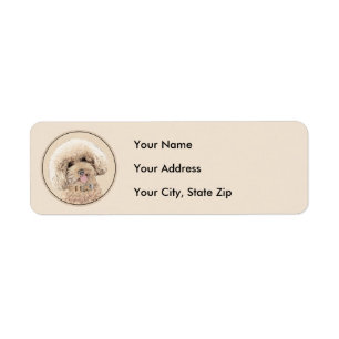 Poodle Miniatur Spielzeug Apricot Cream Brown Dog