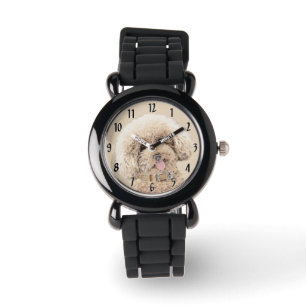 Poodle Miniatur Spielzeug Apricot Cream Brown Dog Armbanduhr