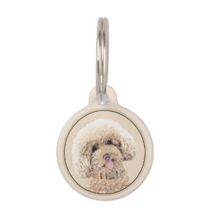 Poodle Miniatur Spielzeug Apricot Cream Brown Dog  Haustiermarke