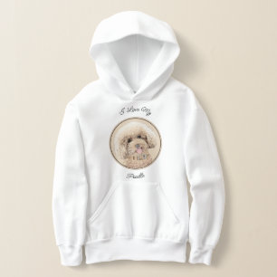 Poodle Miniatur Spielzeug Apricot Cream Brown Dog Hoodie