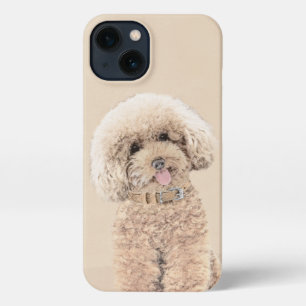 Poodle Miniatur Spielzeug Apricot Cream Brown Dog  iPhone Hülle