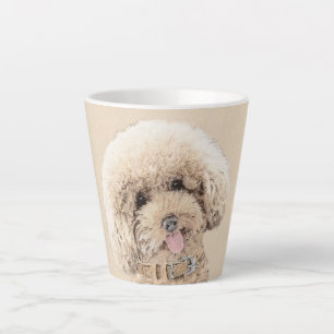 Poodle Miniatur Spielzeug Apricot Cream Brown Dog Milchtasse