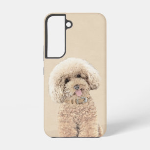 Poodle Miniatur Spielzeug Apricot Cream Brown Dog  Samsung Galaxy Hülle