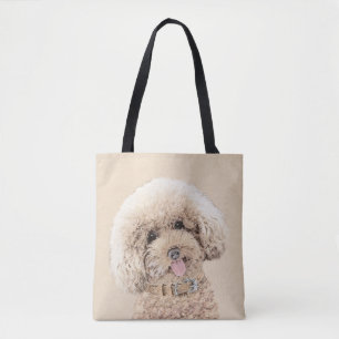 Poodle Miniatur Spielzeug Apricot Cream Brown Dog Tasche