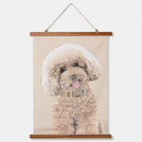 Poodle Miniatur Spielzeug Apricot Cream Brown Dog 
