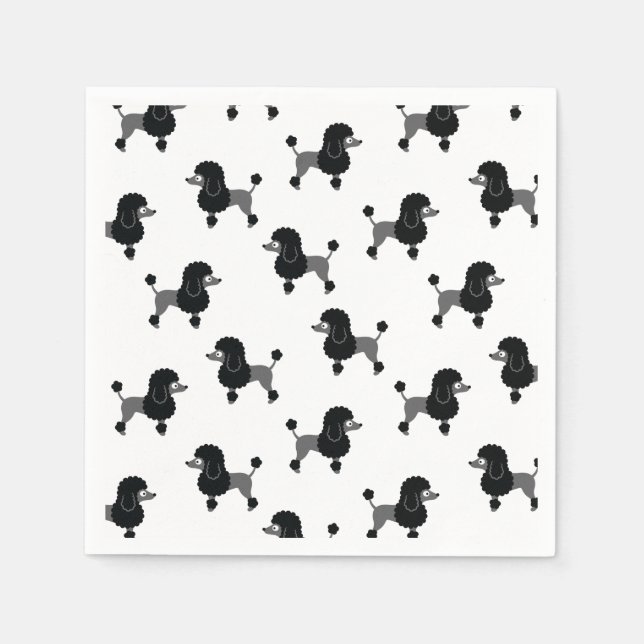 Poodle Napkins Serviette (Vorderseite)