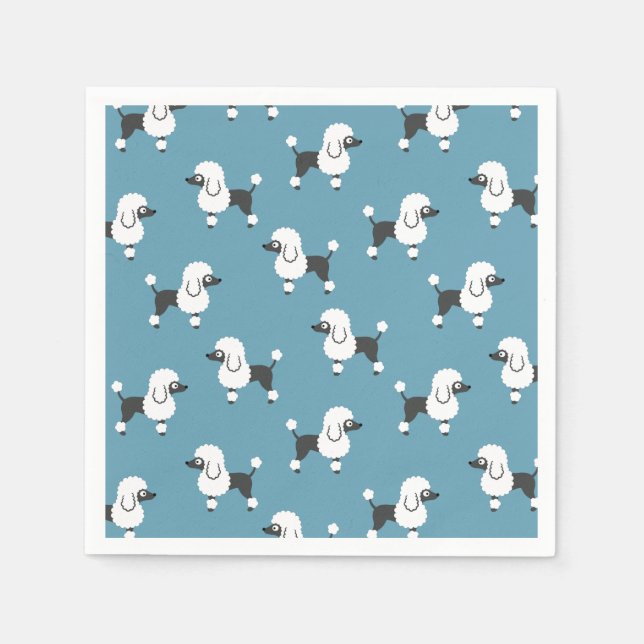 Poodle Napkins Serviette (Vorderseite)