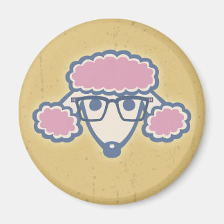 Poodle Nerd Magnet