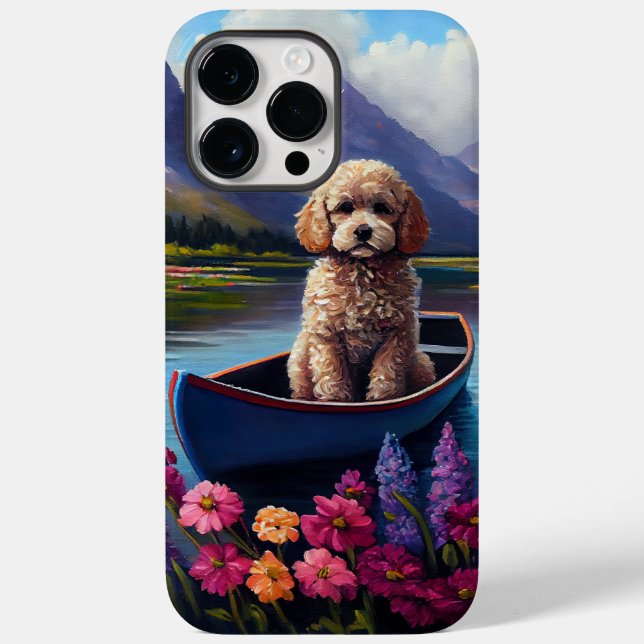 Poodle on a Paddle: Ein Landschaftliches Abenteuer Case-Mate iPhone 14 Pro Max Hülle (Rückseite)