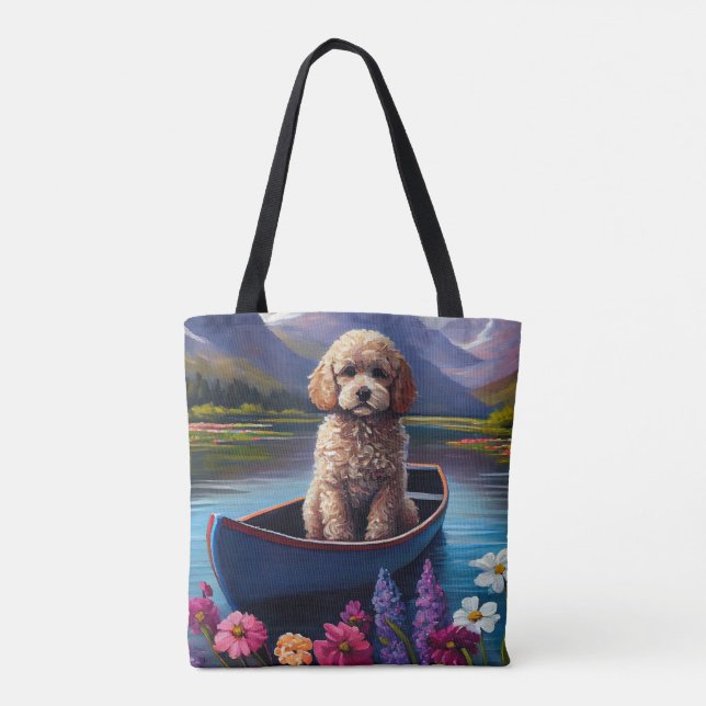 Poodle on a Paddle: Ein Landschaftliches Abenteuer Tasche (Rückseite)