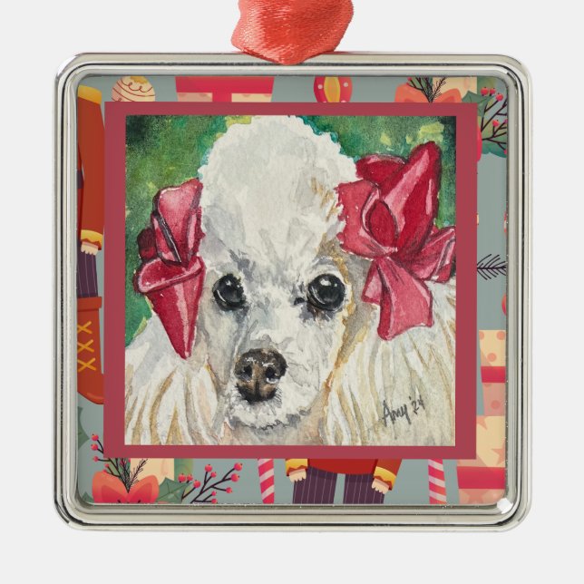 Poodle Ornament (Vorne)