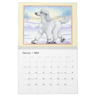 Poodle Parade - Ein Bild im Monat Kalender