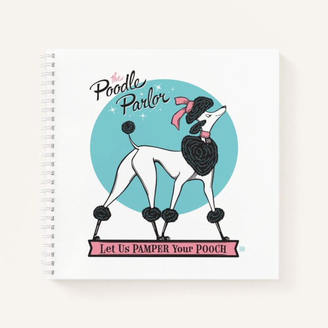Poodle Parlor Notizbuch (Vorderseite)