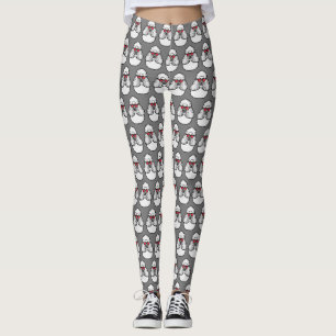 Poodle Pattern Funny Leggings