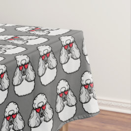 Poodle Pattern Funny Tischdecke