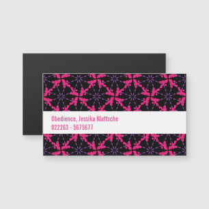 Poodle Pattern Magnetkarte