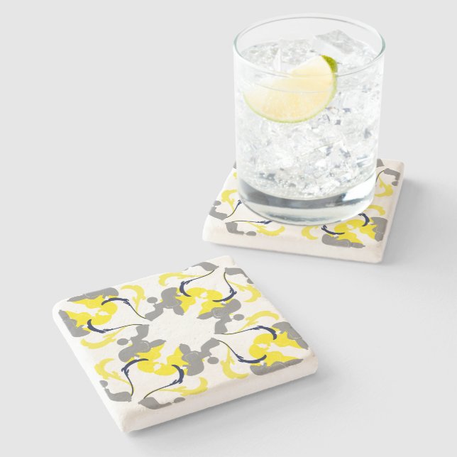 Poodle Pattern Untersetzer (Seitenansicht)