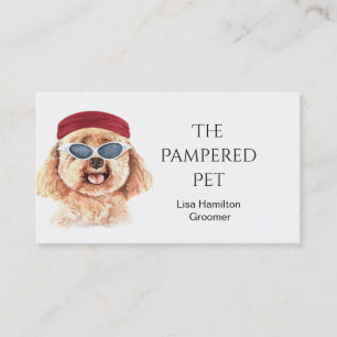 Poodle Pet Groomer/Vet/Sitter Visitenkarte