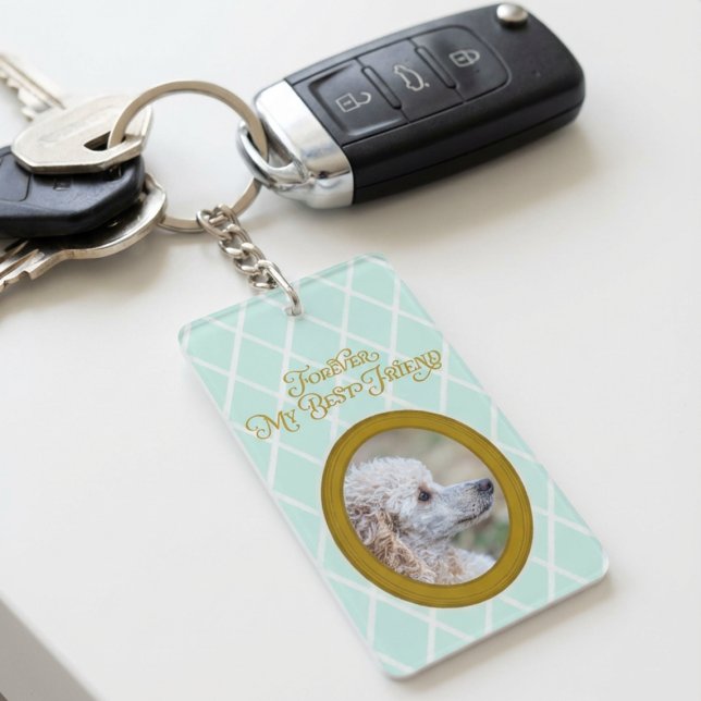Poodle Photo Keychain – Forever My Best Friend (Créateur téléchargé)