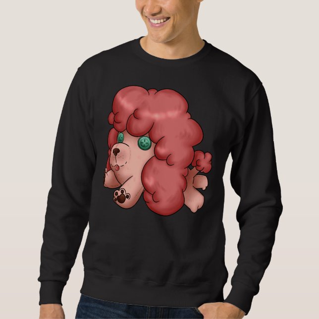 Poodle Pink Sweatshirt (Vorderseite)