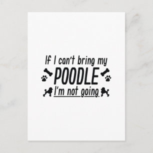 Poodle Postkarte